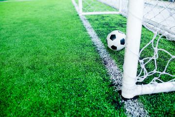 Football behind the goal line
