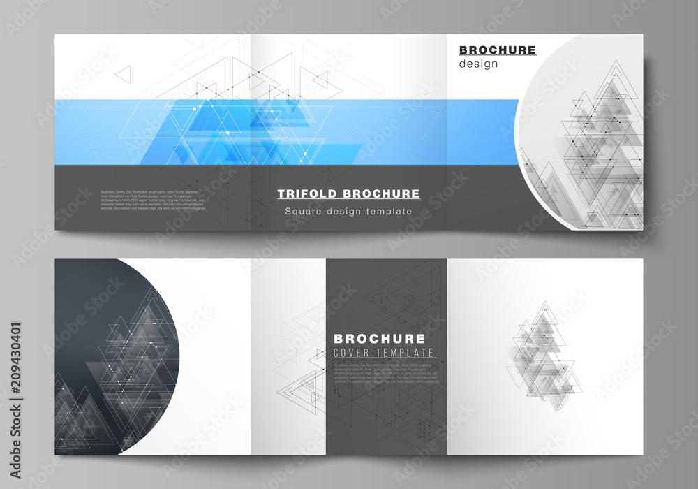 Poster the minimal vector layout. modern covers design templates for trifold square brochure or flyer. poly