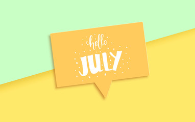 Hello May card. Vector illustration. © Syuzann q