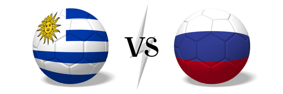 Soccer championship - Uruguay vs Russia
