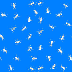 ants watercolour pattern