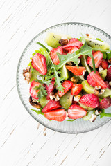 Healthy strawberry salad