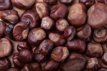 Lot of chestnuts for background