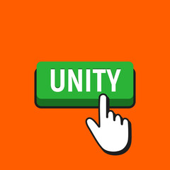 Hand Mouse Cursor Clicks the Unity Button.