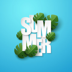 Summer background. Vector illustration.