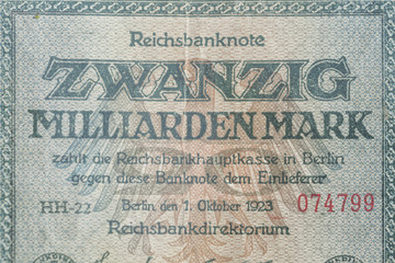 Deutsche Reichsmark Banknote