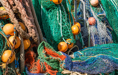 drying fishing nets