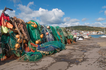 drying fishing nets