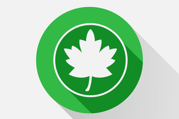 Icono verde de hojas.