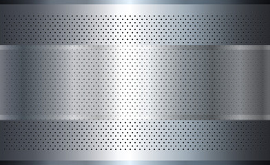 Metallic background silver, polished steel texture