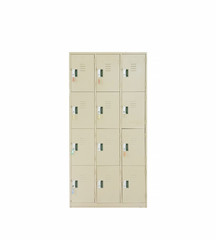 Isolated old locker on white background