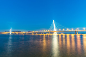 Fototapeta na wymiar Shenzhen Bay Bridge