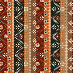 Tapeten Ethnisches nahtloses Muster © nataleana