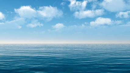 Fototapeta premium Beautiful sea and clouds sky