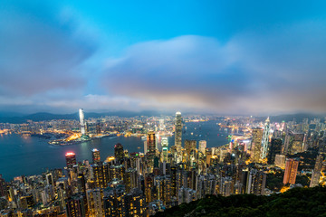 Naklejka na ściany i meble Hong Kong City Scenery