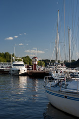 Wharf with yachts