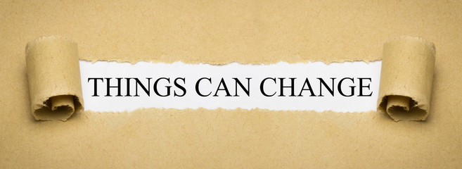 Things can change