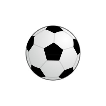 Basic Football Ball icon, Vector Clipart illustration isolated on white