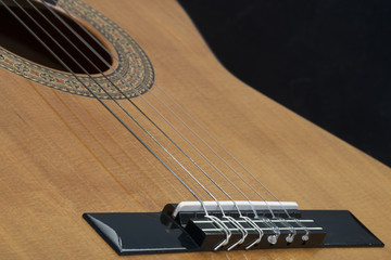 Classical guitar Macro photography