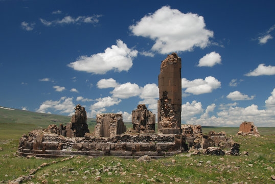 Ruined church in Ani, Turkey