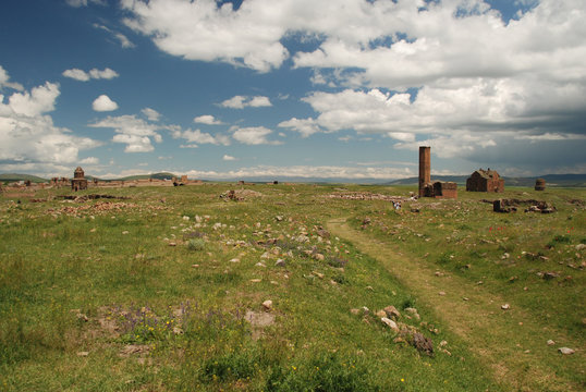 Panoramic view o Ani, Turkey
