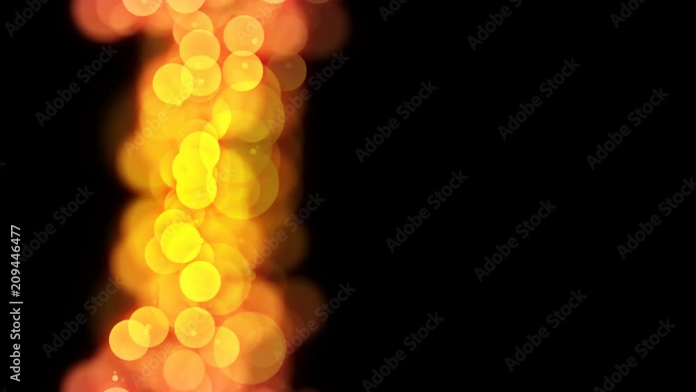 Aufkleber abstract bokeh light sparkles pattern yellow and pink gradient color illustration on dark background
