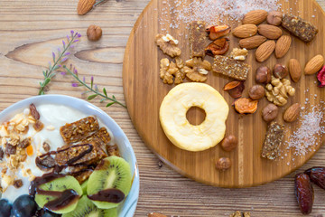 Mixed Food, Fruits and Nuts