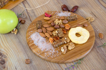 Mixed Food, Fruits and Nuts