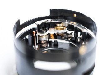 inside lens closeup - camera technology macro  