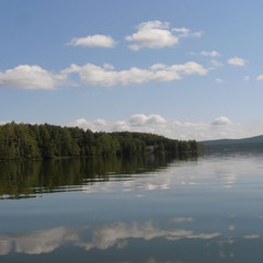 lake sky nature landscape 