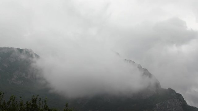 Timelapse of a stormy sky