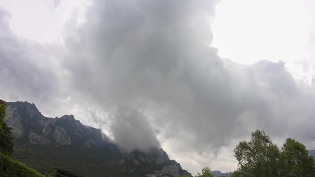 Timelapse of a stormy sky