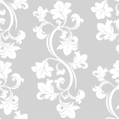Floral seamless pattern leaves