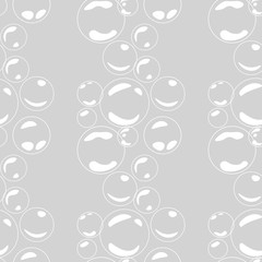 shiny bubbles seamless pattern