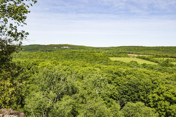 Valley View From a Cliff