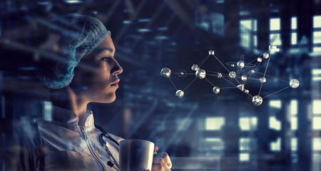 Wireless interaction and connection . Mixed media