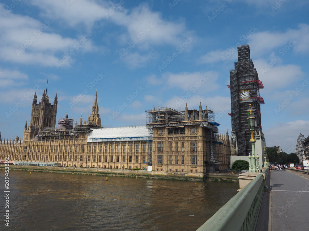 Sticker Houses of Parliament conservation works in London