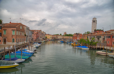 Fototapeta na wymiar Canal of Venice Italy
