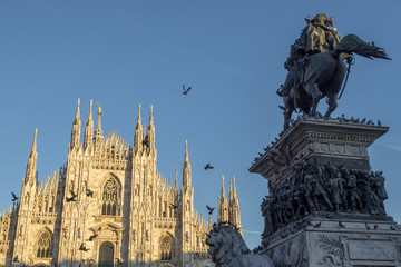Fototapeta na wymiar Milan: the Cathedral (Duomo)