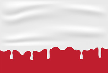background of milk and cream vector / milk splash