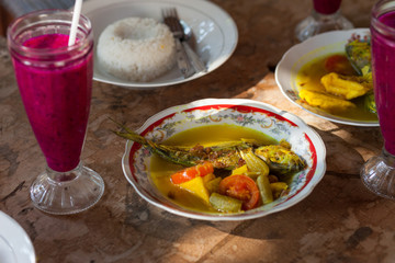 Indonesian fish curry