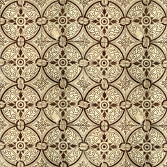 Collection of brown patterns tiles