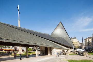 The modern church of Saint Joan of Arc was constructed in 1979; the sweeping curves are symbolic of...