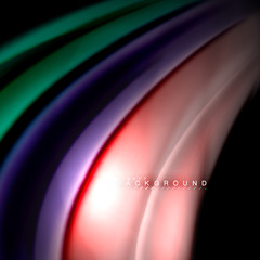 Fluid mixing colors vector wave abstract background design. Colorful mesh waves