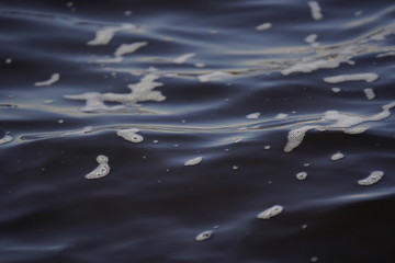 Small water waves on a river