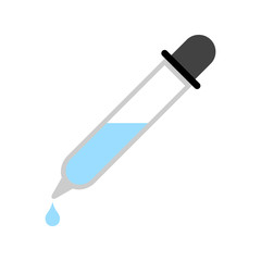vector eye dropper illustration, eyedropper tube - medicine icon