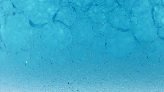 oily eye makeup remover texture Close Up of two unmixable liquids