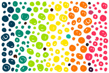 Rainbow dots background