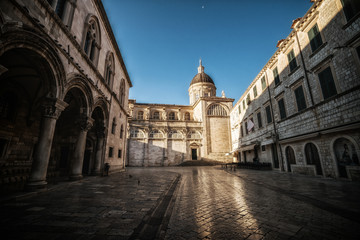 Fototapeta na wymiar Dubrovnik Cathedral in Dubrovnik old town, Croatia