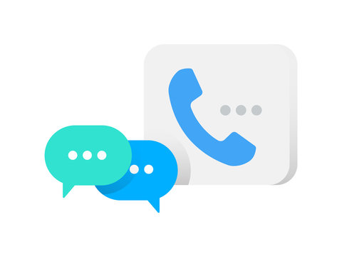 Call Message Email Icon Vector